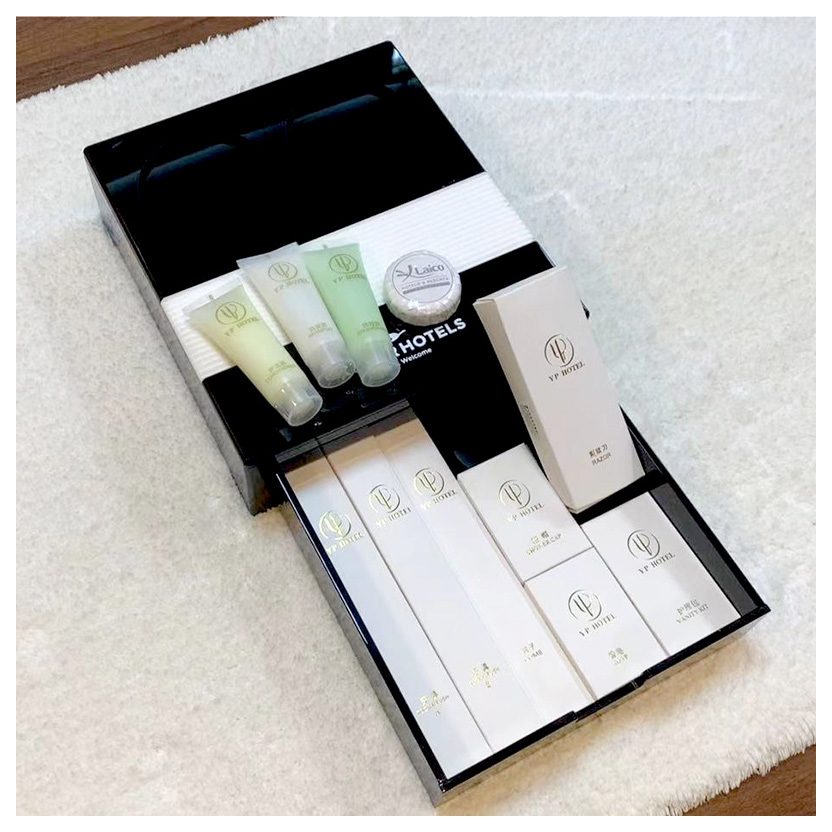 Premium paper boxed amenities