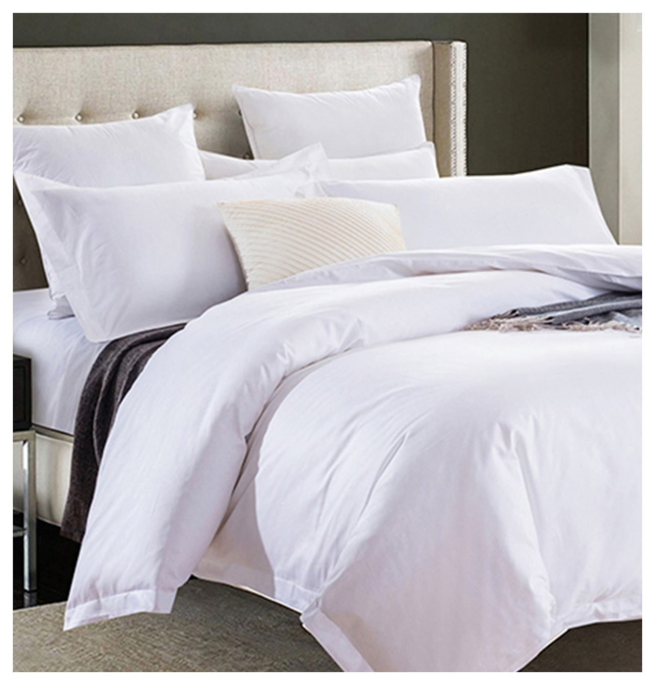 Sateen hotel bedding set