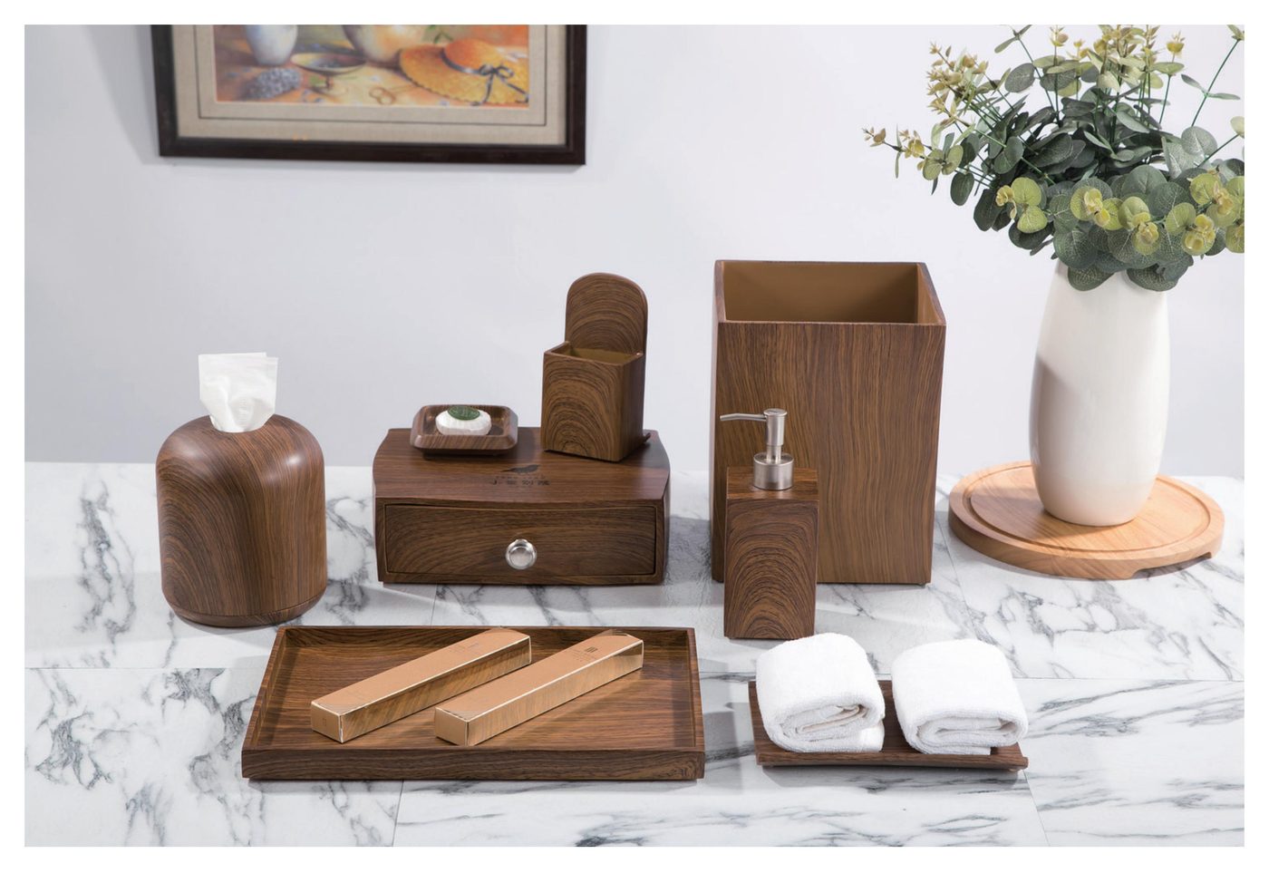 Additional resin guestroom organizer series